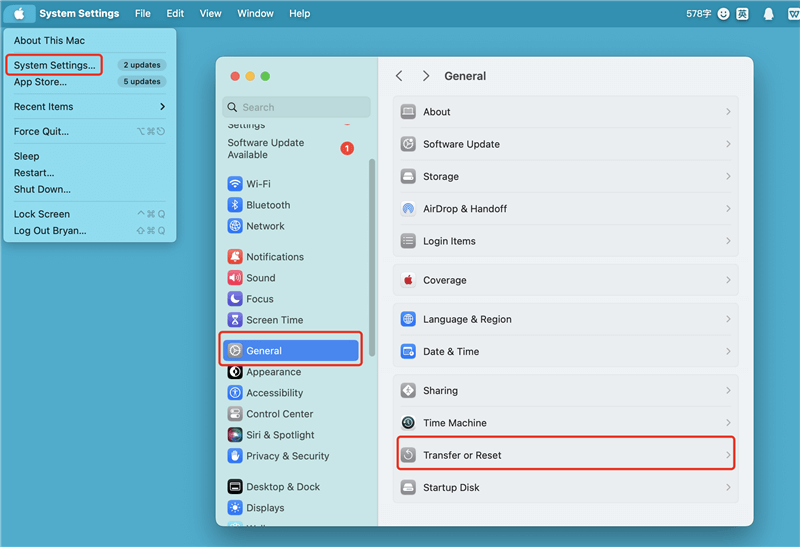 erase all contents and settings on Mac