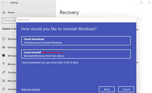 reset Windows 11