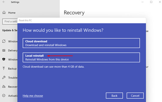 reset Windows 11