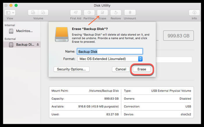 how to reformat passport for mac