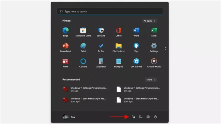 customize the Windows 11 Start menu