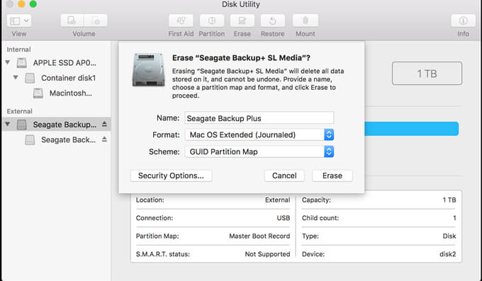 erase and format seagate backup plus for mac erase and format seagate backup plus for mac