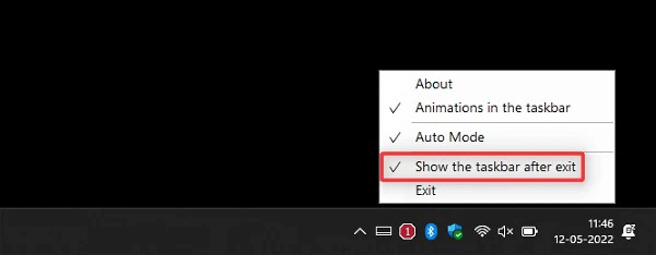 Hide the Taskbar in Windows 11