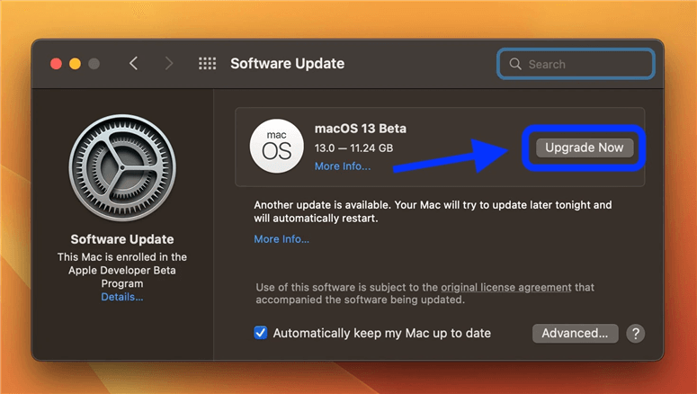macOS Ventura Beta