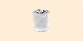 Recover deleted files after emptying Mac trash bin.