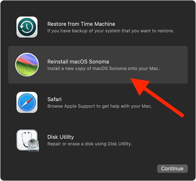 factory reset macOS Sonoma and Wipe Data