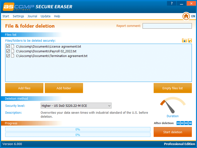 secure eraser