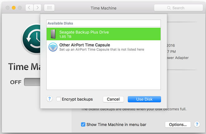 clone Mac data to Seagate portable hard drive
