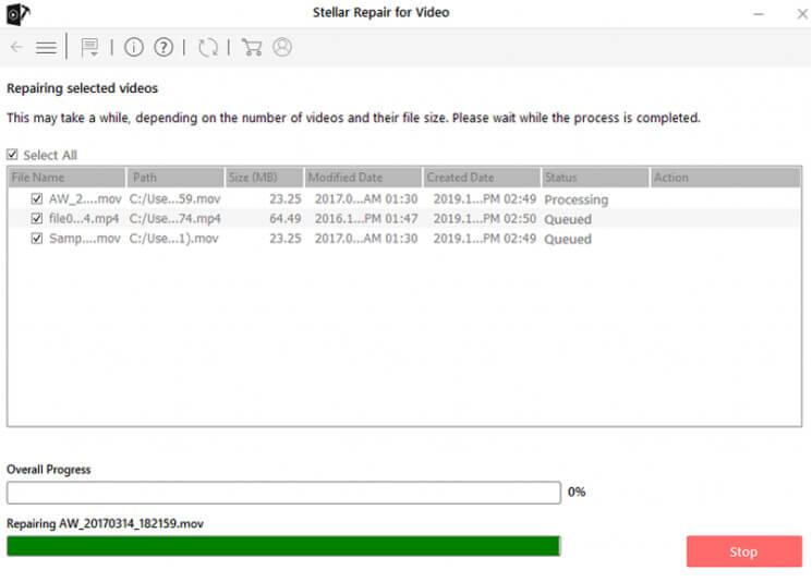 Repair Damaged Videos