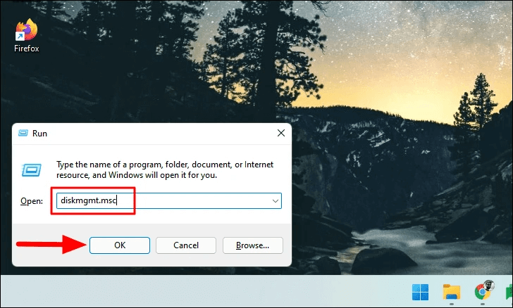 open disk management on Windows 11