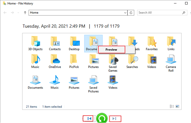 undo delete on Windows 11