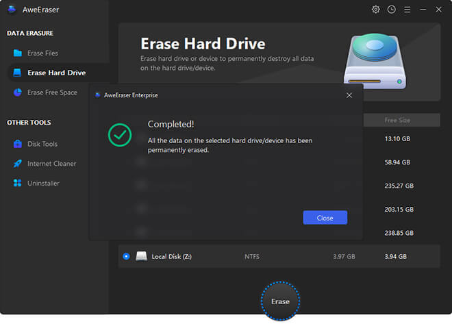 wipe and format hard drive on Windows 11