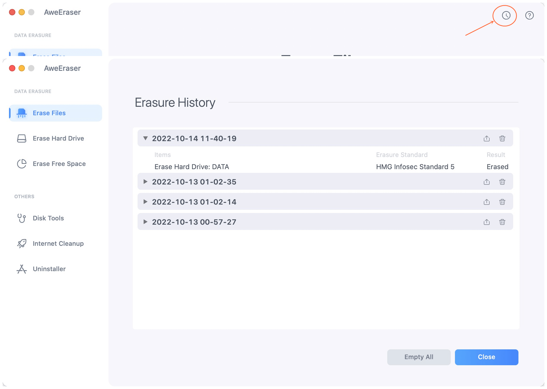 Mac data eraser user guide