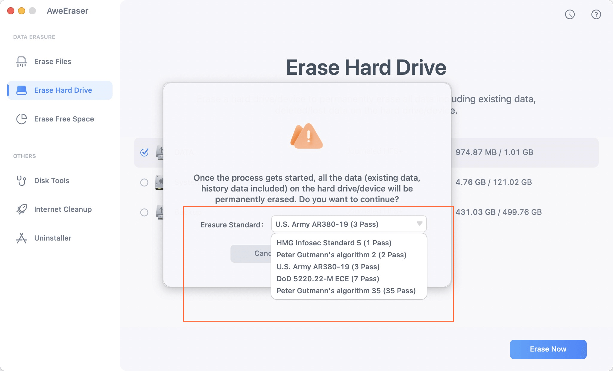 Mac data eraser user guide