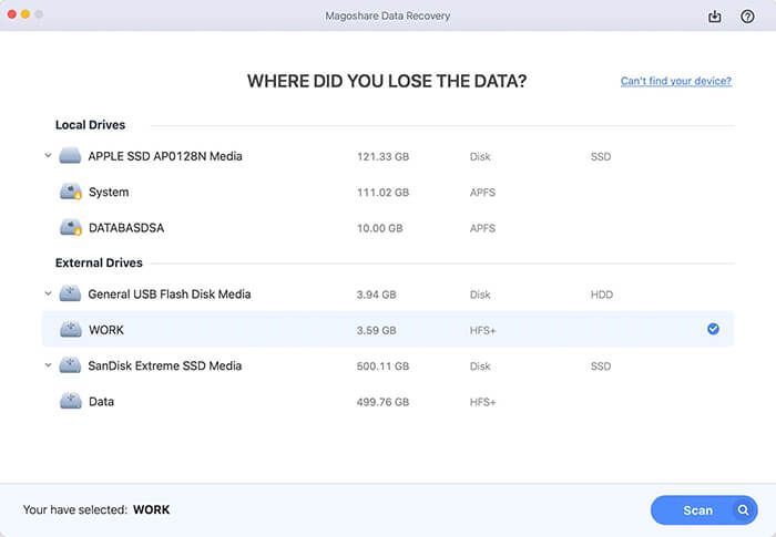 Mac OS Extended Data Recovery Solution