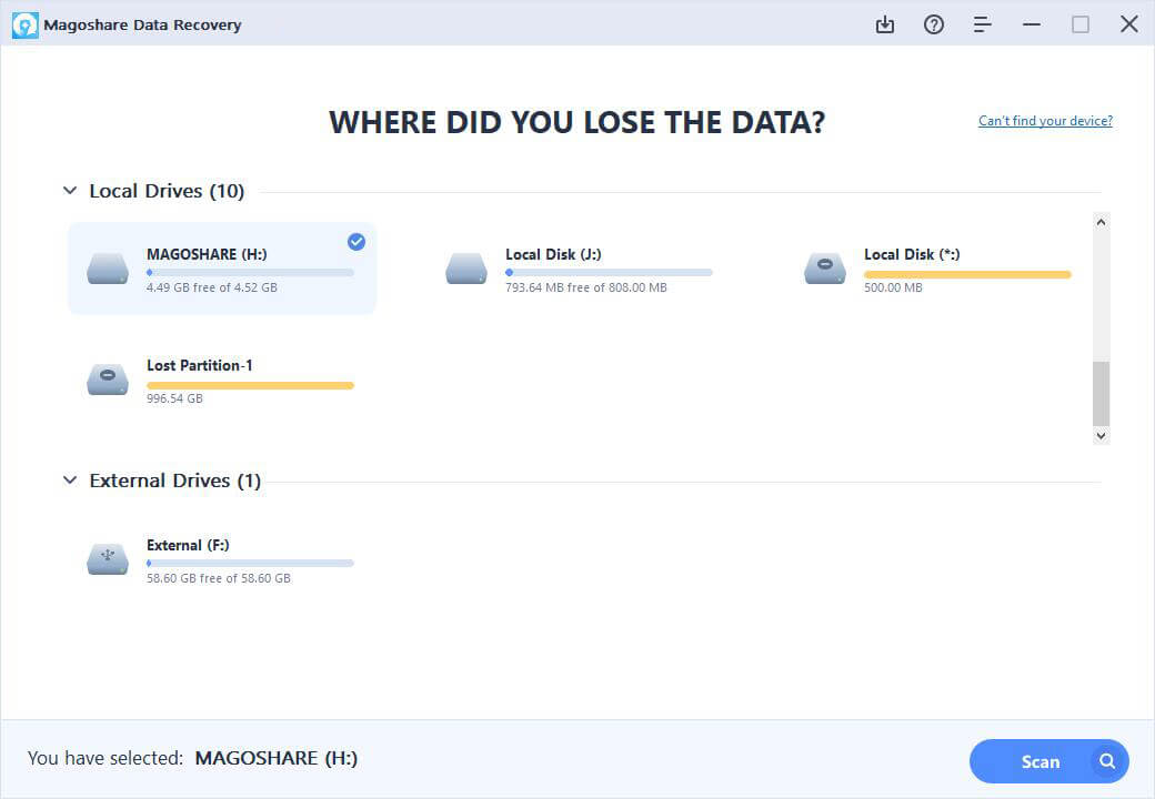 تحميل برنامج Magoshare Data Recovery كامل مجانا